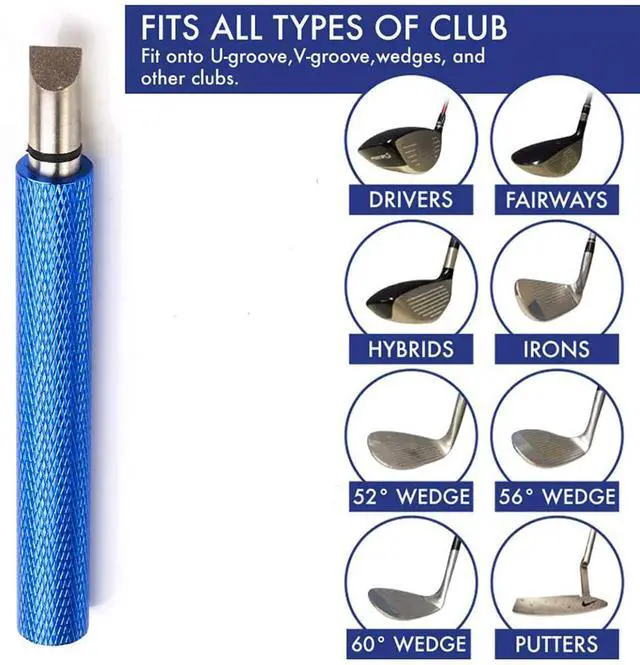 Alt view image 4 of 6 - Golf Groove Sharpener,Golf Club Groove Sharpener,Groove Sharpener,Club Sharpener,Groove Sharpening Tool - Generate Optimal Backspin - Suitable for U & V-Grooves (1 PCS)