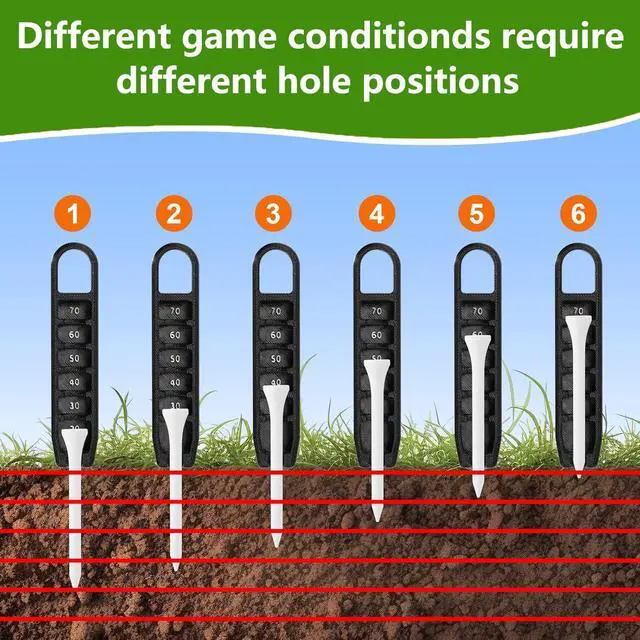 Alt view image 5 of 7 - 7Pcs Golf Accessories Kit, Include Golf Club Cleaner Towel Ball Bag Divot Tool Score Counter Range Chart Card Tee Elevator