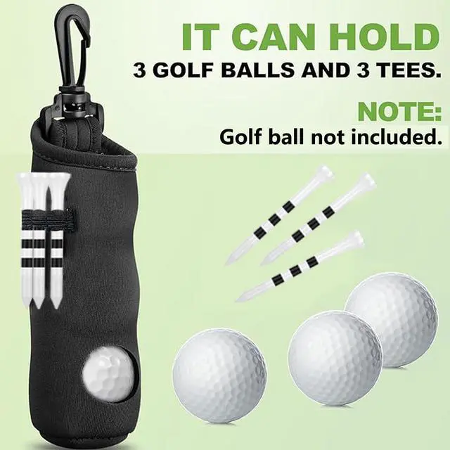 Alt view image 6 of 7 - 7Pcs Golf Accessories Kit, Include Golf Club Cleaner Towel Ball Bag Divot Tool Score Counter Range Chart Card Tee Elevator
