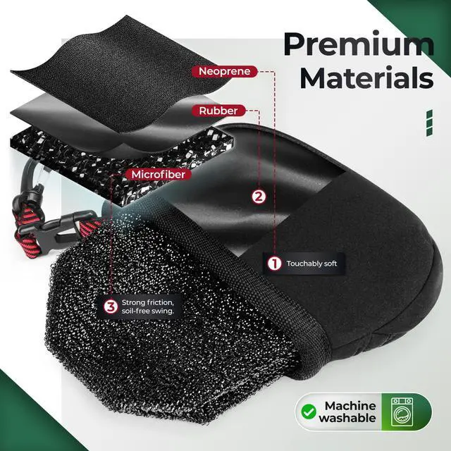 Alt view image 4 of 7 - Golf Gifts for Men, Golf Club Cleaner Bag in Gift Box, Golf Ball Cleaner with Towel & 360° Rotating Clip, Golf Bag Accessories for Men Dad Golfer, Black