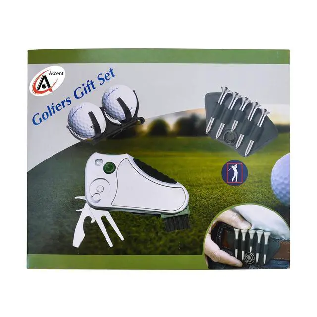 Alt view image 4 of 7 - Golfer's Best Golf Gift Set: Tool - Stroke Counter, Divot Tool Repair, Brush, Ball Marker, Cleat Tightener, Club Groove Cleaner Belt Tee Holder Tees Belt Ball Holder - Gift Idea for Men Women
