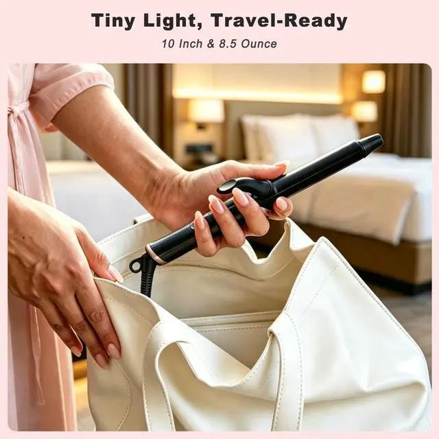 Alt view image 3 of 7 - 3/4 Inch Mini Travel Curling Iron for Short Hair