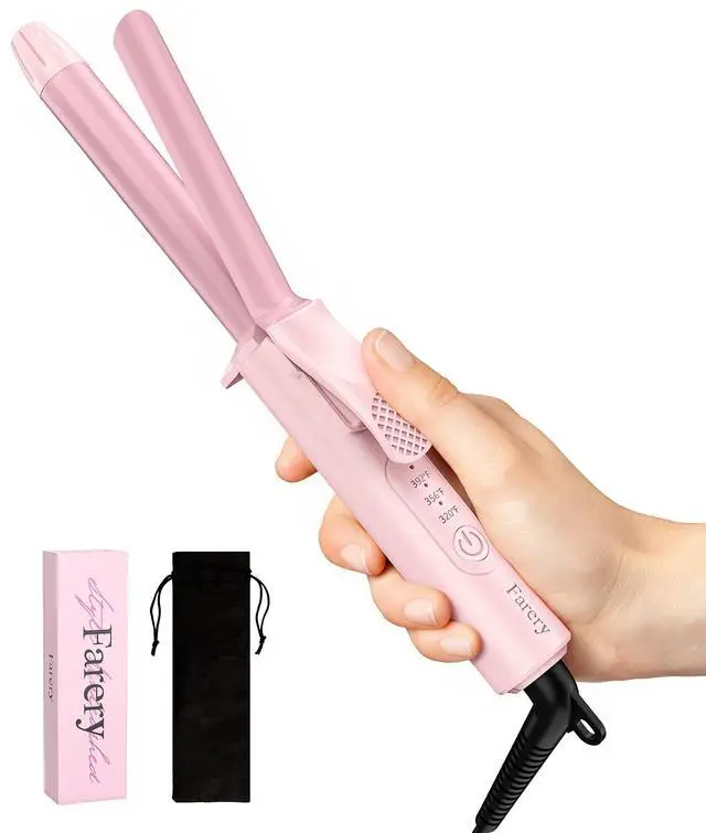 Main image of Mini Curling Iron for Short Hair, 1/2 Inch Travel Size Curling Iron Dual Voltage 100-240V, Ceramic Mini Hair Curler with 3 Adjustable Temp, Auto-Off, Infused Keratin&Argan Oil, with Storage Bag