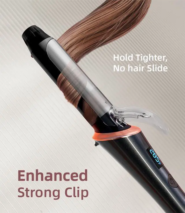 Alt view image 7 of 7 - Travel Curling Iron Dual Voltage(110-240V)1 Inch Mini Curling Iron Travel Size with 5 Adjustable Heat Settings, Ceramic Barrel with Argan Oil Infused, Portable