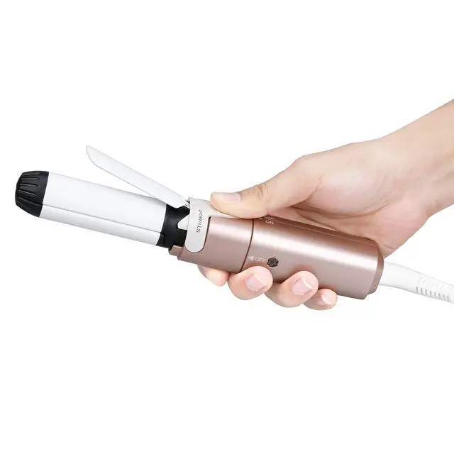 Alt view image 5 of 7 - Mini 2 in 1 Hair Iron Hair Straightener & Curler with Rotation Switch, 1 Inch Curling Iron Ceramic Flat Iron 400°F, Portable for Short Hair/Bobs/Bangs/Men, Travel Size Curling Wand Dual Voltage