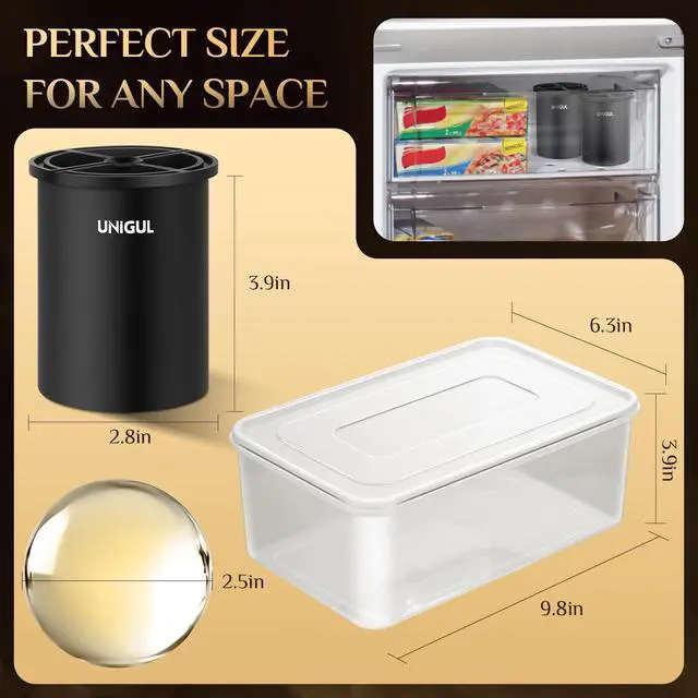 Alt view image 4 of 7 - Clear Ice Cube Maker, 2.5" Stainless Steel Ice Ball Maker Mold for Whiskey & Cocktails, Non-BPA Premium Silicone Ice Cube Molds, Easy-Release Sphere Ice Maker, Bourbon Gifts for Men (2 PACK)