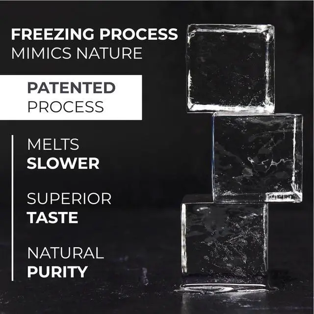 Alt view image 2 of 7 - Crystal Clear Ice Cube Maker, 4 Large 2"x2"x2" Ice Cubes for Cocktails and Drinks, Silicone Mold for Pure, Bartender-Quality Ice - Great for Hosting and Entertaining, Whiskey Gifts for Men
