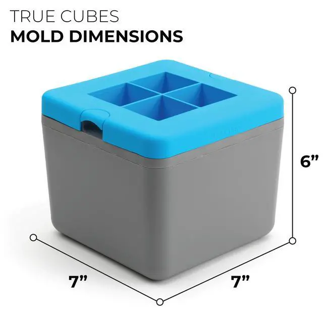 Alt view image 7 of 7 - Crystal Clear Ice Cube Maker, 4 Large 2"x2"x2" Ice Cubes for Cocktails and Drinks, Silicone Mold for Pure, Bartender-Quality Ice - Great for Hosting and Entertaining, Whiskey Gifts for Men