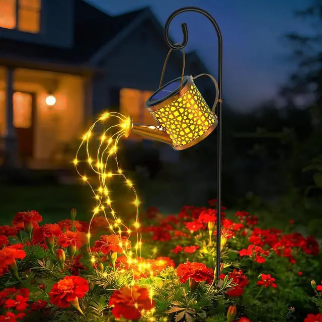 Main image of Solar Watering Can Lights Waterproof, Solar Lights Outdoor Decorative Garden Decor Metal Hanging Lights for Outside Patio Pathway Yard, Christmas Birthday Gardening Gifts