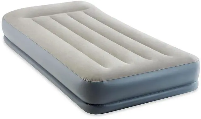 Main image of 64115ED Dura-Beam Standard Pillow Rest Air Mattress: Fiber-Tech Twin Size Built-in Electric Pump 12in Bed Height 300lb Weight Capacity