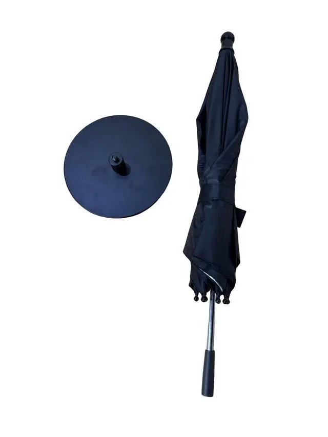 Alt view image 5 of 6 - Mini Sun Shade Umbrella with Windproof Base Protects Drinks, Phones, and Devices from Sun, Wind, Debris and Light Rain for Pool,Tabletop, Camping, Patio