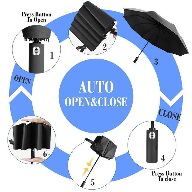 Alt view image 5 of 7 - UPF 50+ Beach Umbrella with Adjustable Universal Clamp