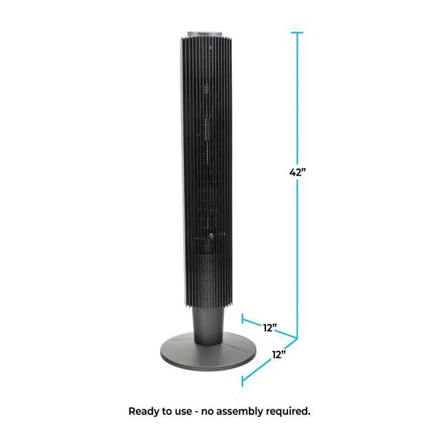 Alt view image 4 of 5 - 42-Inch Smart Wi-Fi Oscillating Tower Fan