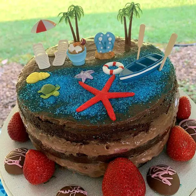 Alt view image 3 of 7 - Beach Cake Decorations, 15 Pieces Chair Umbrella Palm Tree Summer Ocean Cake Toppers, Tropical Hawaiian Aloha Luau Theme Decorations for Birthday Baby Shower Wedding Pool Party Decorations Supplies