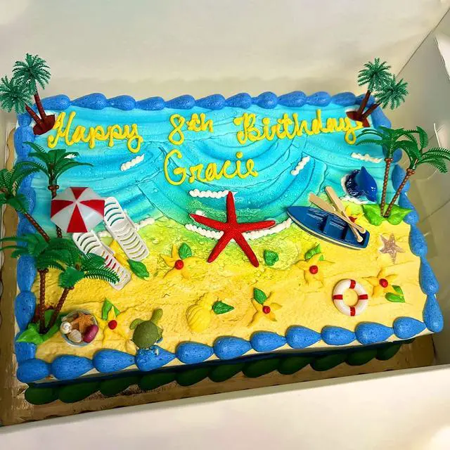 Alt view image 4 of 7 - Beach Cake Decorations, 15 Pieces Chair Umbrella Palm Tree Summer Ocean Cake Toppers, Tropical Hawaiian Aloha Luau Theme Decorations for Birthday Baby Shower Wedding Pool Party Decorations Supplies