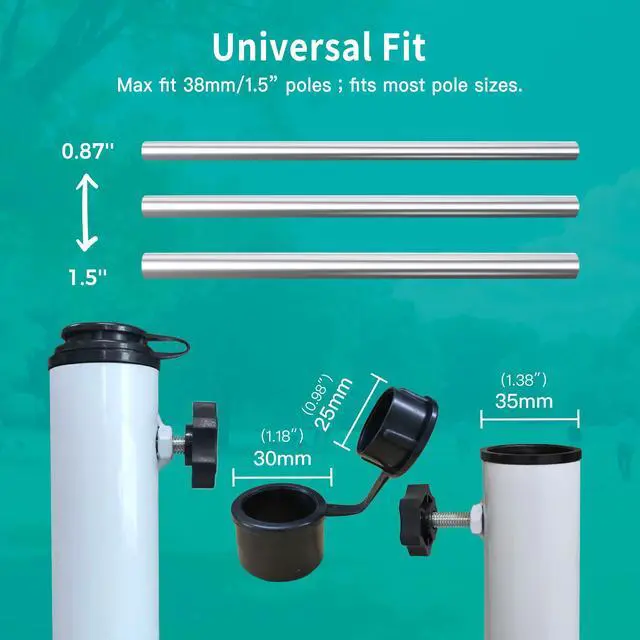 Alt view image 5 of 7 - Foldable Portable Beach Umbrella Stand-Portable Patio Umbrella Base Holder,Outdoor Sunshade Anchor,with Weight Bag,Rust Free Tempered Iron Umbrella Stand for Courtyard,Garden,Beach,Grass