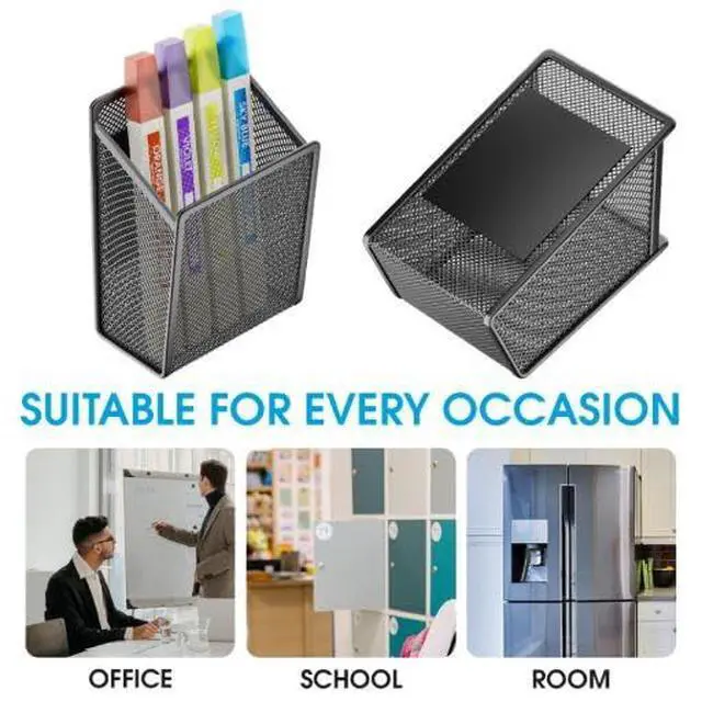 Alt view image 6 of 6 - Magnetic Pen Holder,Single Magnetic Pencil Locker Holder Organizer