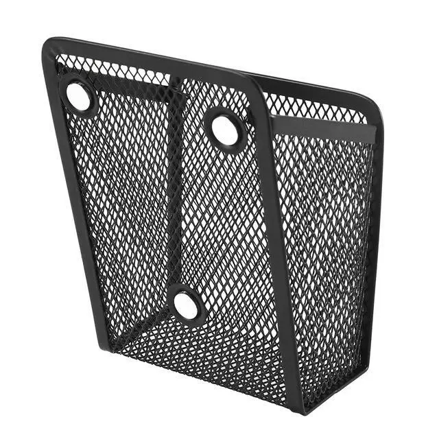 Alt view image 3 of 7 - Magnetic Pencil Holder,Mesh Stainless Steel Pen Basket, Metal Writing Utensil Storage Organizer for Whiteboard,Blackboard,Kitchen, Locker, Home, or Office