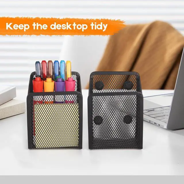 Alt view image 7 of 7 - Magnetic Pencil Holder Whiteboard Pen Holder Locker Accessories (1-Slot*2)