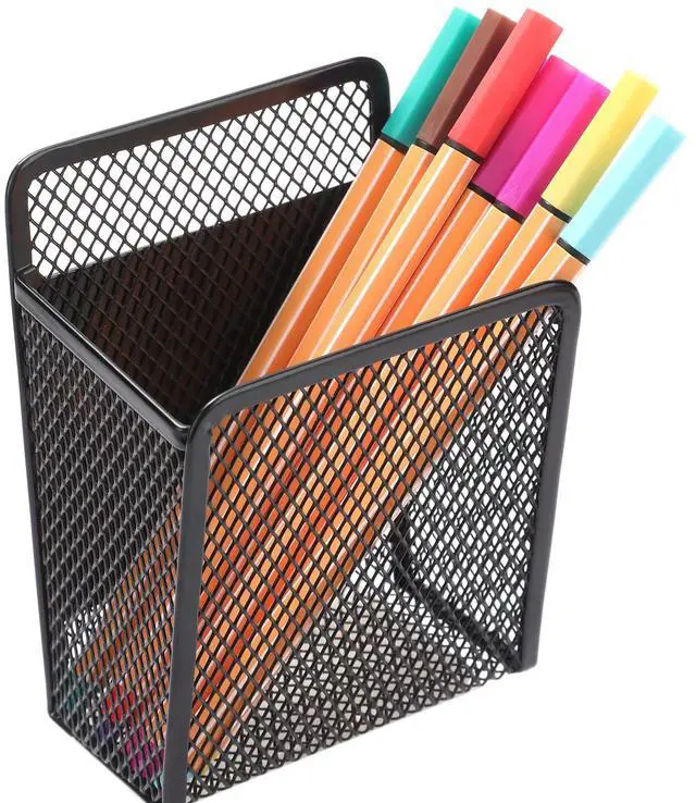 Main image of Magnetic Pencil Holder - Extra Strong Magnets Mesh Marker Holder