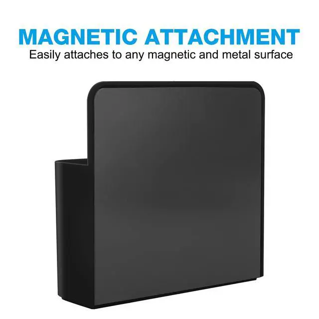 Alt view image 4 of 7 - Magnetic Pen Holder, Pencil Accessories Whiteboard Organizer, Black