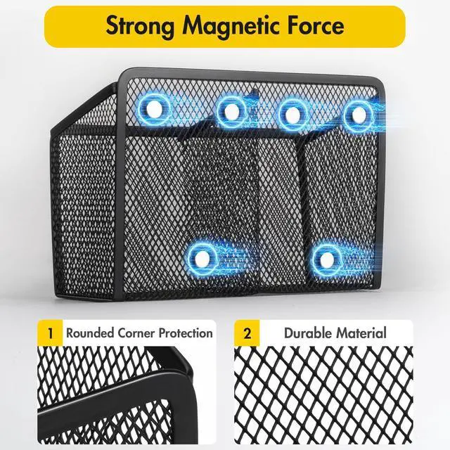 Alt view image 2 of 7 - Magnetic Dry Erase Marker Holder for Whiteboard, Locker Organizer