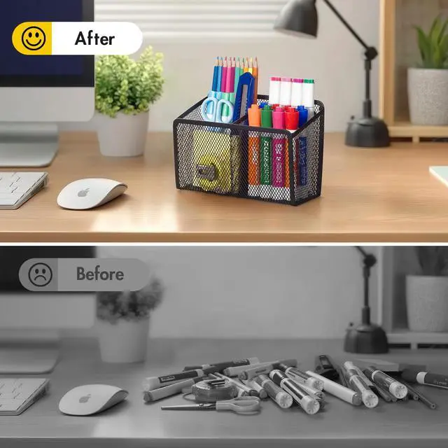 Alt view image 3 of 7 - Magnetic Dry Erase Marker Holder for Whiteboard, Locker Organizer