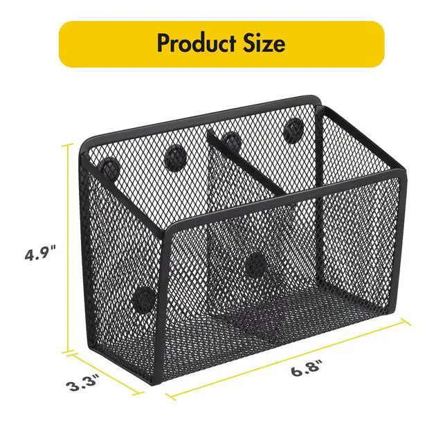Alt view image 7 of 7 - Magnetic Dry Erase Marker Holder for Whiteboard, Locker Organizer