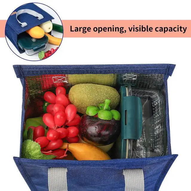 Alt view image 4 of 7 - Lunch Bag Insulated, Lunch Box Bag, Reusable Lunch Tote Bag,unisex