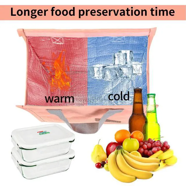 Alt view image 5 of 7 - Lunch Bag Insulated, Lunch Box Bag, Reusable Lunch Tote Bag,unisex