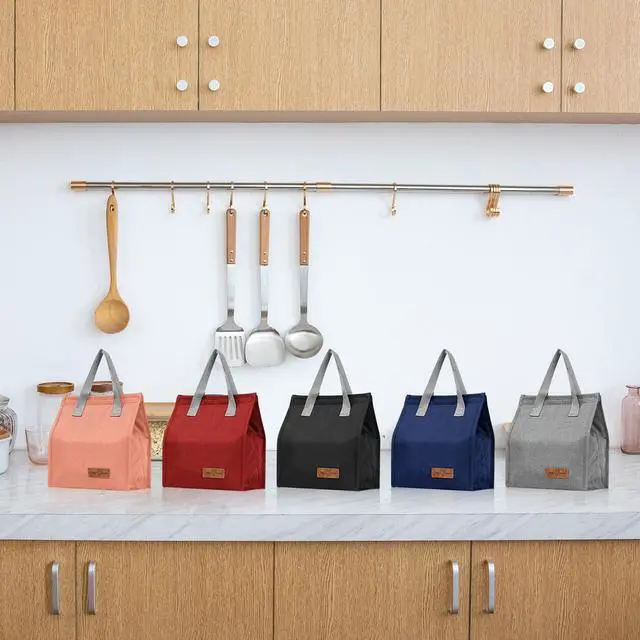 Alt view image 6 of 7 - Lunch Bag Insulated, Lunch Box Bag, Reusable Lunch Tote Bag,unisex