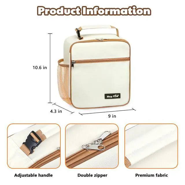 Alt view image 5 of 7 - Insulated Lunch Bag Women, Reusable Lunch Box for Women & Men, Adluts Lunchbox for Work, Portable Lunchbag18654-BE