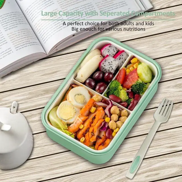 Alt view image 5 of 7 - Bento Boxes for Adults - 1100 ML Bento Lunch Box Container For Kids