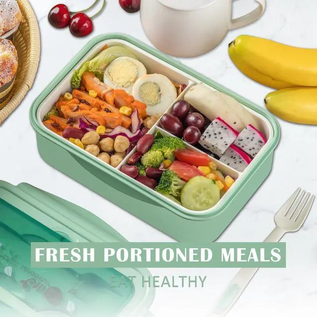 Alt view image 7 of 7 - Bento Boxes for Adults - 1100 ML Bento Lunch Box Container For Kids