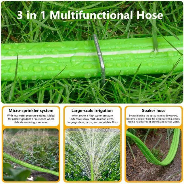 Alt view image 5 of 6 - Heavy Duty Sprinkler Soaker Hose 50 FT (25FT x 2Pack)