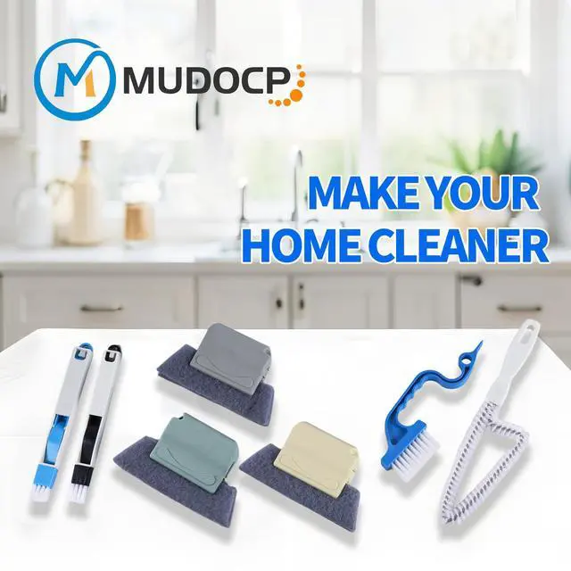 Alt view image 7 of 7 - Window Track Cleaner Tool Set, 13 Pcs Magic Window Sill Cleaning Tools Kit with Groove Cleaning Brush for Door Tracks, Tile Lines, Shutter, Car Vents