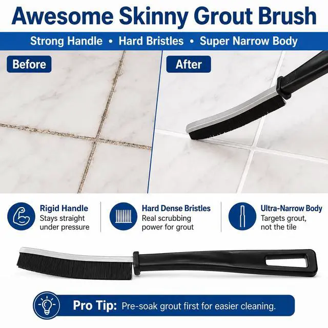 Alt view image 4 of 7 - Window Track Cleaner, 14 PCS Crevice Cleaning Brush Kit