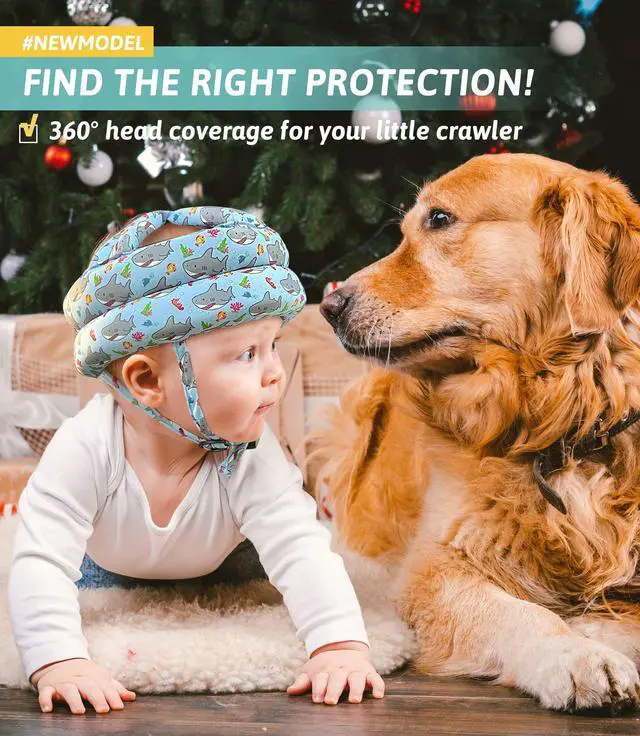 Alt view image 2 of 7 - Baby Head Protector - Baby Helmet for Crawling Walking Running - No Bumps and Soft Cushion - Adjustable Protective Cap Infant Baby Safety Headguard - Toddler Helmets 6-12 Months 1-2 Years Old