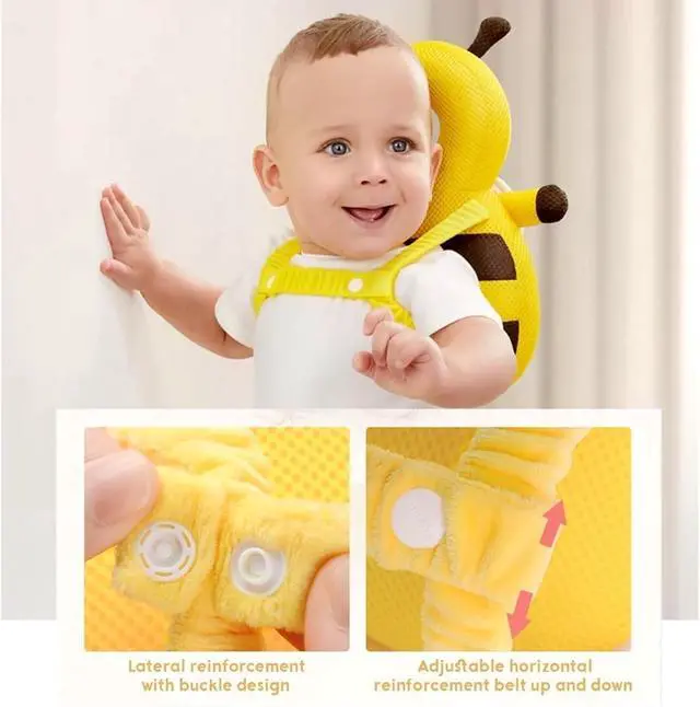 Alt view image 3 of 7 - Baby Head Protector Backpack Toddler Fall Back Head Protection for Baby Crawling Walking Falling-Back Cushion Soft Landing