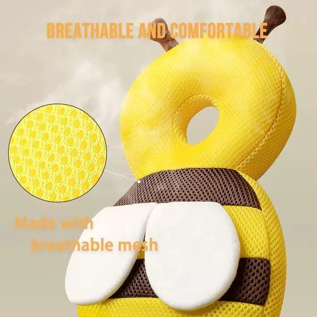 Alt view image 5 of 7 - Baby Head Protector Backpack Toddler Fall Back Head Protection for Baby Crawling Walking Falling-Back Cushion Soft Landing