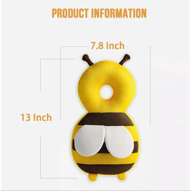 Alt view image 4 of 7 - Baby Head Protector Backpack Toddler Fall Back Head Protection for Baby Crawling Walking Falling-Back Cushion Soft Landing