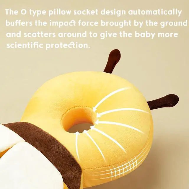 Alt view image 6 of 7 - Baby Head Protector Backpack Toddler Fall Back Head Protection for Baby Crawling Walking Falling-Back Cushion Soft Landing