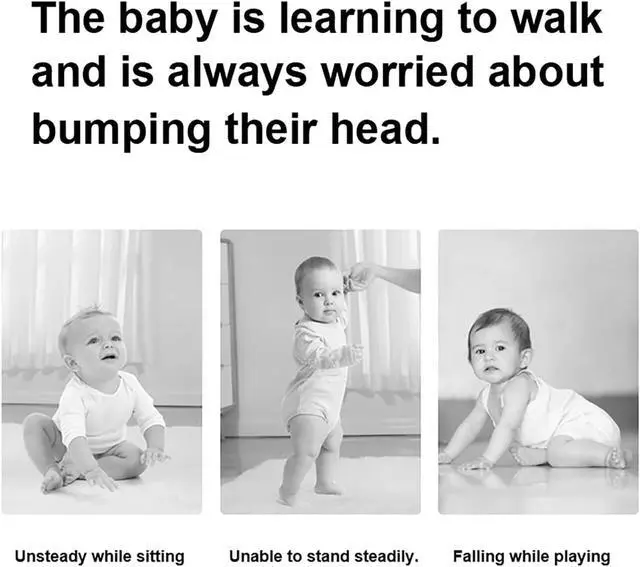 Alt view image 7 of 7 - Baby Head Protector Backpack Toddler Fall Back Head Protection for Baby Crawling Walking Falling-Back Cushion Soft Landing