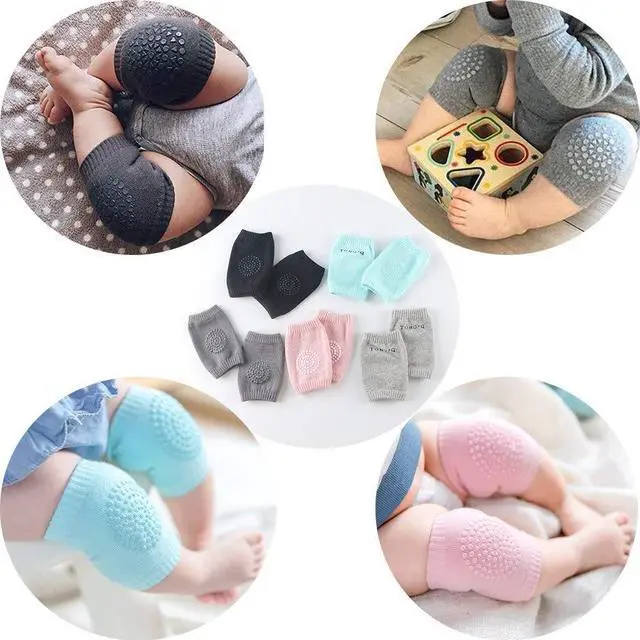 Alt view image 2 of 7 - Baby Crawling Anti-Slip Knee, Unisex Baby Toddlers Kneepads 5 Pairs
