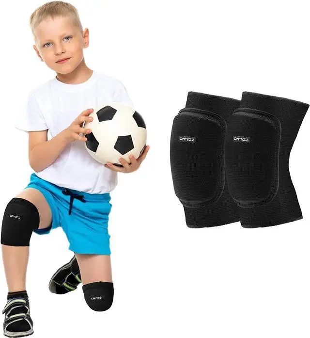 Main image of Kids Knee Pads with Thicken Sponge Padding, Black/M