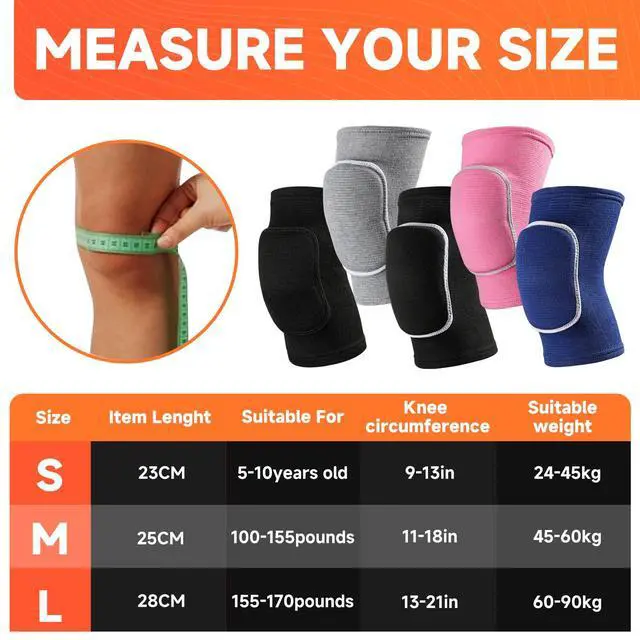 Alt view image 2 of 7 - Volleyball Knee Pads knee brace for Women Kids GirlsSoft and Breathable Knee Pads for Volleyball, Dancing, Football, Yoga, Basketball, and Skating - Protective Knee Pads for Adults and Kids