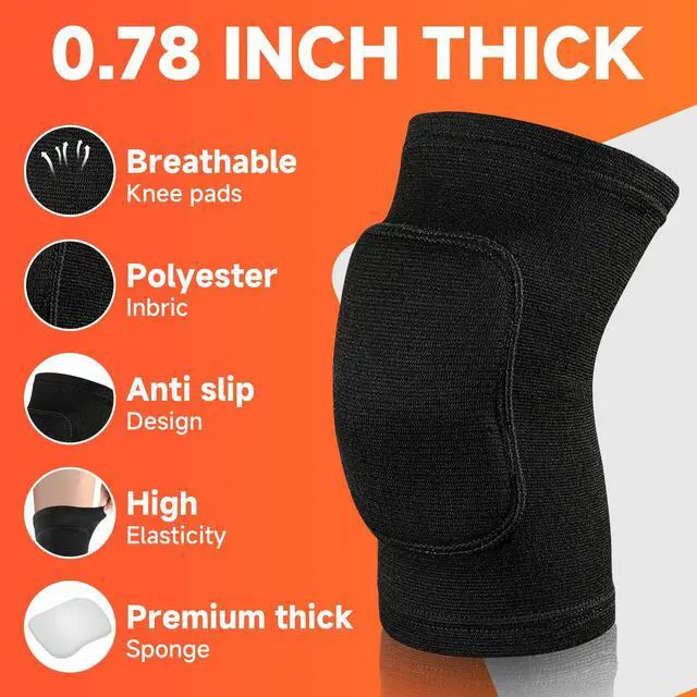 Alt view image 3 of 7 - Volleyball Knee Pads knee brace for Women Kids GirlsSoft and Breathable Knee Pads for Volleyball, Dancing, Football, Yoga, Basketball, and Skating - Protective Knee Pads for Adults and Kids