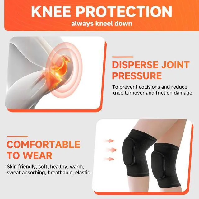 Alt view image 7 of 7 - Volleyball Knee Pads knee brace for Women Kids GirlsSoft and Breathable Knee Pads for Volleyball, Dancing, Football, Yoga, Basketball, and Skating - Protective Knee Pads for Adults and Kids