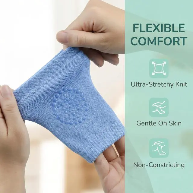 Alt view image 4 of 7 - Baby knee Pads for Crawling - 5 Pack Anti Slip Unisex Baby Knee Protectors - Toddler Knee Pads Gift Idea for Baby