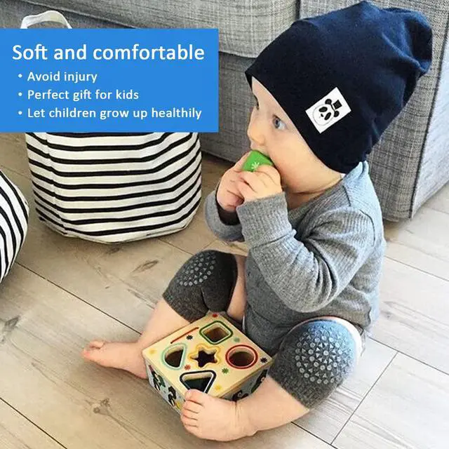 Alt view image 7 of 7 - Baby knee Pads for Crawling - 5 Pack Anti Slip Unisex Baby Knee Protectors - Toddler Knee Pads Gift Idea for Baby